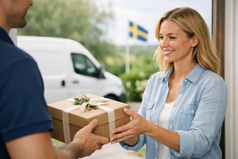 Hur snabbt levereras en gåvobox i Sverige?
