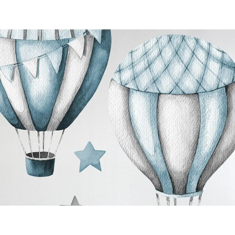Väggdekal - Blå ballonger och moln ReStyle Interiör 